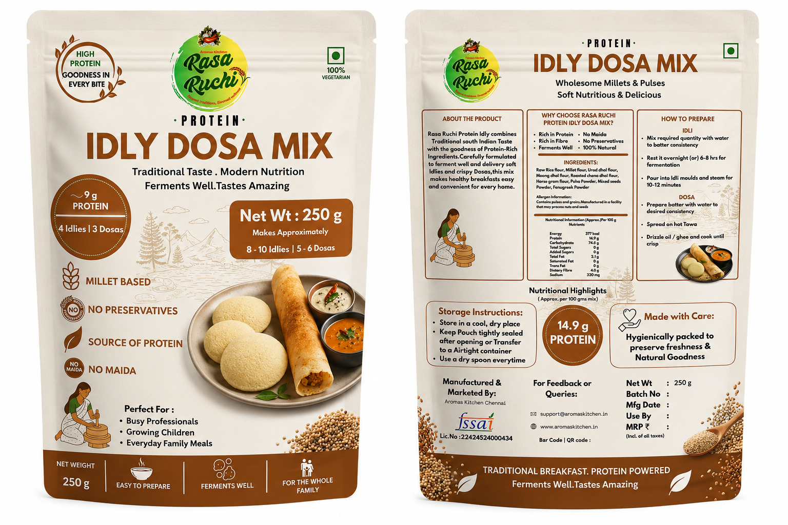 Protein Idly Dosa Mix